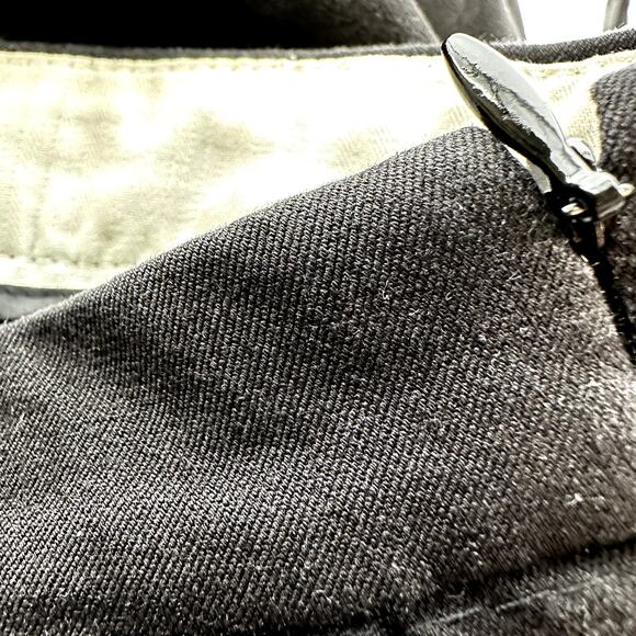 J. Crew Martie Pants Stretch Pleated Cotton High Rise Crop Pockets Black 4 - Picture 3 of 7